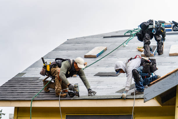 Professional Emergency Roof Repair technician working in Sharon Center, OH